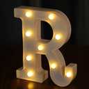 IFDGCTK Light Up Letters, Led Letter Lights 26 Alphabet, Decorative Lighted Letter, Battery Powered Led Marquee Letters for Party, Bar, Night Light, Home Decor(R)
