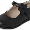 The Children'S Place Baby-Girls And Toddler Closed Toe Maryjane Flats (Black Flower)