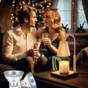 DORESshop Candle Warmer Lamp, Electric Candle Lamp Warmer with Timer(2H/4H/8H), Adjustable Height & Heat with 2 Bulbs, Ideal Gifts.
