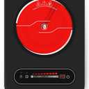 VBGK Single Burner Electric Cooktop, 110V 1800W Electric Cooktop with LED Touch Controls and Knob Controls, 10 Power Levels, 4Hour Timer, Safety Lock, Single Burner Overheat Protection