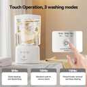 Portable Mini Washing Machine, Compact Portable Washer and Makeup Brush Cleaner, Underwear Washing Machine for Scoks & Small Clothes Idea for Home, Dorm, RV, Hotel & Camping (White)