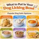 Slow Feeder Dog Lick Bowl for Liquid Treats, Rolling Ball Treat Dispenser, Anti-Slip Enrichment Feeder for Bone Broth, Yogurt & Wet Food, for Small & Medium Dogs & Cats (Grey)