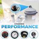 Replacement DEX2420MAR2 Manual Air Relief Valve Assembly with Pressure Gauge and O-Rings - Compatible with Hayward Pro Grid DE Filters, SwimClear Cartridge Filters
