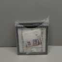 KINLINK 8x8 Picture Frame Black Set of 4, Wooden Square Photo Frames Matted 4x4 with Plexiglass for 4x4 with Mat or 8x8 without Mat for Table and Wall Display