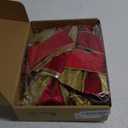 6 Pcs Large Christmas Bows, 10" x 20" Velvet Glitter Christmas Bow for Wreath Tree Topper Ornament Bow for Xmas Home Indoor Outdoor Front Door(Red, Gold)