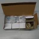 Crystal Cabinet Knobs Cabinets Knob, 8 Pack Flower Antique Brass Vintage Glass Clear Crystal Small Pull for Closet Dresser Drawers Cupboard, Retro Pulls Old Style Bronze Drawer Handle