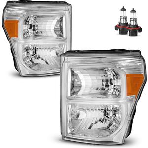 Headlights W/Bulbs for 2011-2016 Ford F250 F350 F450 F550
