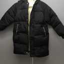 PATPAT Girls Puffer Jacket Size 4-8 Years Hooded Heavyweight Padded Winter Coat Medium Length Quilted Outwear for Little Kids