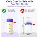 Mity rain 3 Pack Silicone Sleeves for Lansinoh Glass Bottles 5 OZ - Anti Breakage Baby Bottle Holder, Compatible with Lansinoh Glass Bottles for Babies with Handle