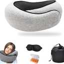 Travel Pillows for Airplanes,Memory Foam Neck Pillow,2024 New Travel Pillow,Travel Neck Pillow, Long Flight Must Have Pillow, Suitable for Airplanes,Offices and Cars