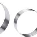 Large Round Cake Ring Set-4/6/8 Inch Biscuit Cutter Stainless Steel Circle Pancake Mold English Muffin Ring