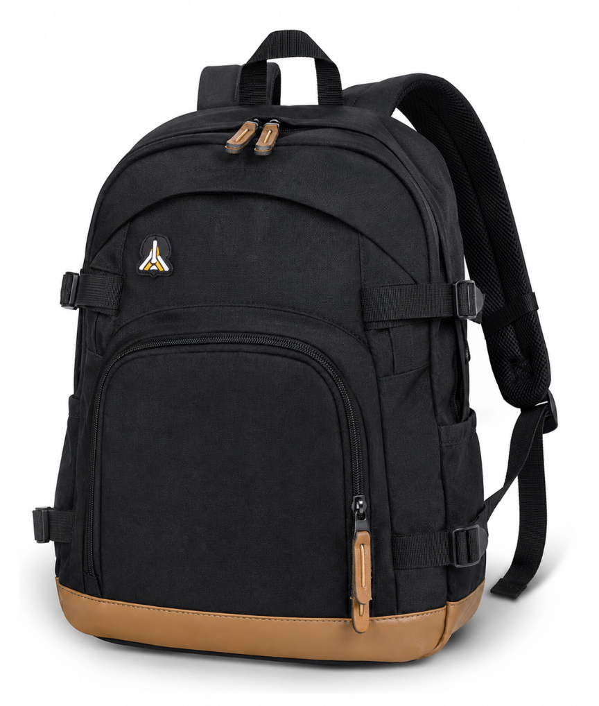 Academia Aesthetic Backpack Canvas Backpack Vintage Aesthetic Backpack Laptop Backpack Book Bags Casual Daypack (Black)