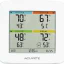 AcuRite 01095M Indoor Temperature & Humidity Station with 3 Sensors, White