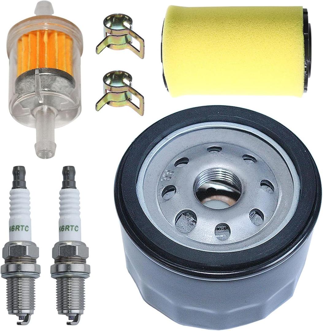 Adefol Air Filter Oil Filter Tune Up Kit for Husqvarna YTH22V46 YTH2348 YTH24V48 Z246 YTH18542 Z254 YTA24V48 YTA18542 YTH24V54 YTA22V46 Mower w/ 17.5hp 19.5hp 20hp 21hp Engine