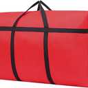 Small Christmas Tree Storage Bag for 4ft Artificial Disassembled Holiday Tree Heavy Duty Xmas Tree Storage Container with Reinforced Handles and Dual Zippers Waterproof Artificial Tree Saver Bag (Red)