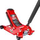 4 Ton Floor Jack Hydraulic Low Profile Floor Jack with Dual Piston Quick Lift Pump, 4 Ton (8,800 lbs) Capacity, Red