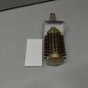 AIMIKE Round Hair Brush, Nano Thermal Ceramic & Ionic Tech, 2.1 Inch Barrel with Boar Bristles for Enhanced Texture, Golden, Hair Drying, Styling, Curling and Shine + 4 Free Clips