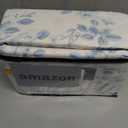 Market & Place 100% Cotton Full Flannel Sheet Set | 4 Piece Deep Pocket Cozy Winter Floral Bed Sheets | Double Brushed for Extra Softness & Comfort | Alpine Collection (Full, Vintage Floral)