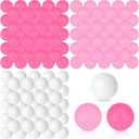 Libima 120 Pack Colored Table Tennis Balls 40 mm Plastic Balls Bulk for Carnival Pool Games, Easter Basket Essentials, DIY Arts, Pet Toys, School Activities (Pink, Light Pink, White)