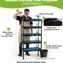 RooTrimmer 5-Tier Hydroponics Growing System, Plant Stand, Ebb and Flow Seedbeds, Siphoning Circulation Watering for Indoor/Greenhouse, Designed for Seed Starter Nursery Cell Trays, Plant Pots