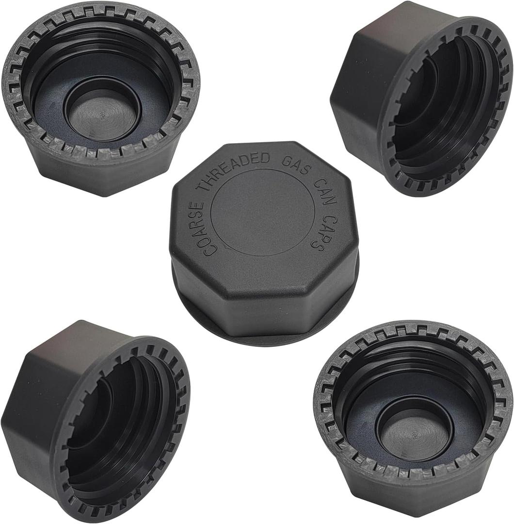 5 Gallon Gas Can Cap Replacement, Fits Most 1/2/3/5 Gallon Gas Cans, Portable Gas Tank Lid for 5+ Gallon Plastic and Metal Gas Cans, Includes Spout Replacement old Style (Pack of 5 black) 5 Gallon Gas Can Cap Replacement, Fits Most 1/2/3/5 Gallon Gas Cans, Portable Gas Tank Lid for 5+ Gallon Plastic and Metal Gas Cans, Includes Spout Replacement old Style (Pack of 5 black)