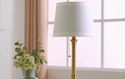 Oneach 19.5" Small Table Lamp for Bedroom - Bedside Lamps for Nightstand, Black Table Lamp for Living Room with Fabric Shade, Desk Reading Lamp for Kids Room Living Room Office Dorm
