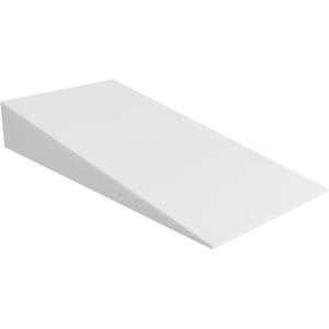 Extra Wide Bed Wedge Pillow | Body Support Sponge | Tringle Incline Cushion to Elevate Upper Body | Good for Neck Pain, Snoring, Acid Reflux, 40 x 20 x 4, White