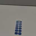 ohora Semi Cured Gel Nail Strips (N Cream Indigo) - Blue, Solid, Works with Any UV/LED Lamps, Salon-Quality, Long Lasting, Easy to Apply & Remove - Includes 2 Prep Pads, Nail File & Wooden Stick