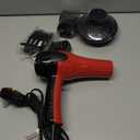 KISS 1875 Watt Pro Tourmaline Ceramic Hair Dryer, Styling Edition, 3 Heat Settings, 2 Speed Settings, Cool Shot Button, 7 Blow Dryer Accessories Included, Red