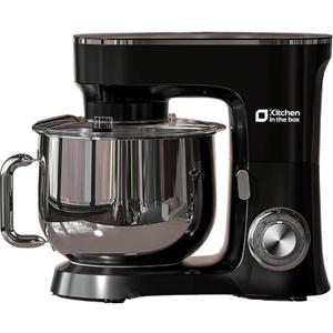 Kitchen in the Box Stand Mixer, 900W 8.5 QT Kitchen Electric Mixer, 10-Speed Large Capacity Tilt-head Food Mixer with Dough Hook, Wire Whip, Flat Beater & Splash Guard (Black)