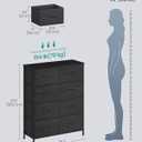 SONGMICS Dresser for Bedroom, Tall Dresser with 8 Fabric Drawers