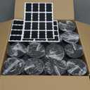 Plastic Jars with Lids Empty Slime Cosmetics Containers Clear Gift Food Jars Round PET Cream Jar with Black Lids Pen Labels for Kitchen Storage Spices Dry Food Body Butter Making(8OZ 32PCS)