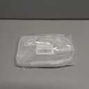 2 x Clear Figure Display Bag with Keychain for Doll, Positive Doll Storage Bag, Pouch Keychain Charms for Collectibles (with Zipper- Waterproof) Building Block Storage Bag,7.4 * 4.2 inch (White)