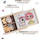 4-in-1 Princess Jigsaw Puzzles for Kids, Wood Puzzles for Kids Ages 3-5 48 Piece Wooden Puzzles for Toddlers 3-5, Wooden Puzzles for Toddlers, Essential Skills Gift for Girls Princesses