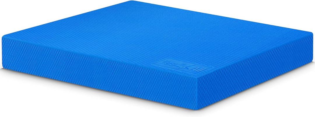 Yes4All Upgraded Size Foam Pad for Exercise, Nonslip Foam Balance Pad Physical Therapy, Yoga & Stability Training Balance Mat (I.Blue - XL - (19" x 15" x 2,25"))