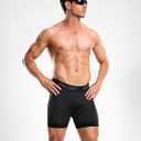Bikewa Men's Cycling Underwear with Anti-Slip Leg Grips 4D Padded Bike Shorts MTB Liner for Bicycle Biking Riding