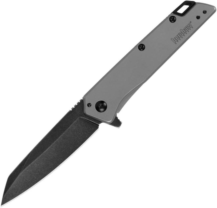 Kershaw Misdirect Folding Pocket Knife, 2.9" 4Cr14 Stainless Steel Blade, Compact Frame Lock Design (Straight Blade)