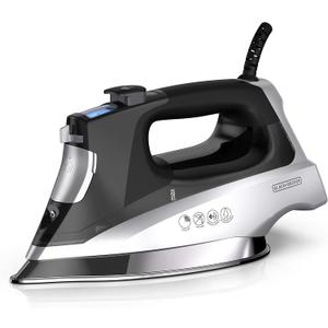 BLACK+DECKER Allure Digital Professional Steam Iron, D3060, 30% More Steam, Percison Tip, Stianless Steel Soleplate, Vertical Steam Fuction (Standard)