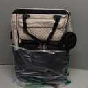 BabbleRoo Diaper Bag Backpack, Multifunction Nappy Changing Bag with Changing Pad, Stroller Straps & Pacifier Case, Unisex Stylish Travel Back Pack for Moms & Dads  Apricot & Black