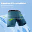 BAMBOO COOL Men's 360 Breathable Mesh Underwear Moisture-Wicking Boxer Briefs Cooling Performance,Multipack (XXL)