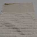 decorUhome Faux Fur Christmas Throw Pillow Covers 20x20 Set of 2, Decorative Soft Plush Striped Neutral Couch Euro Pillow Covers with Velvet Back for Sofa, Bed, Living Room Home Decor, Cream White