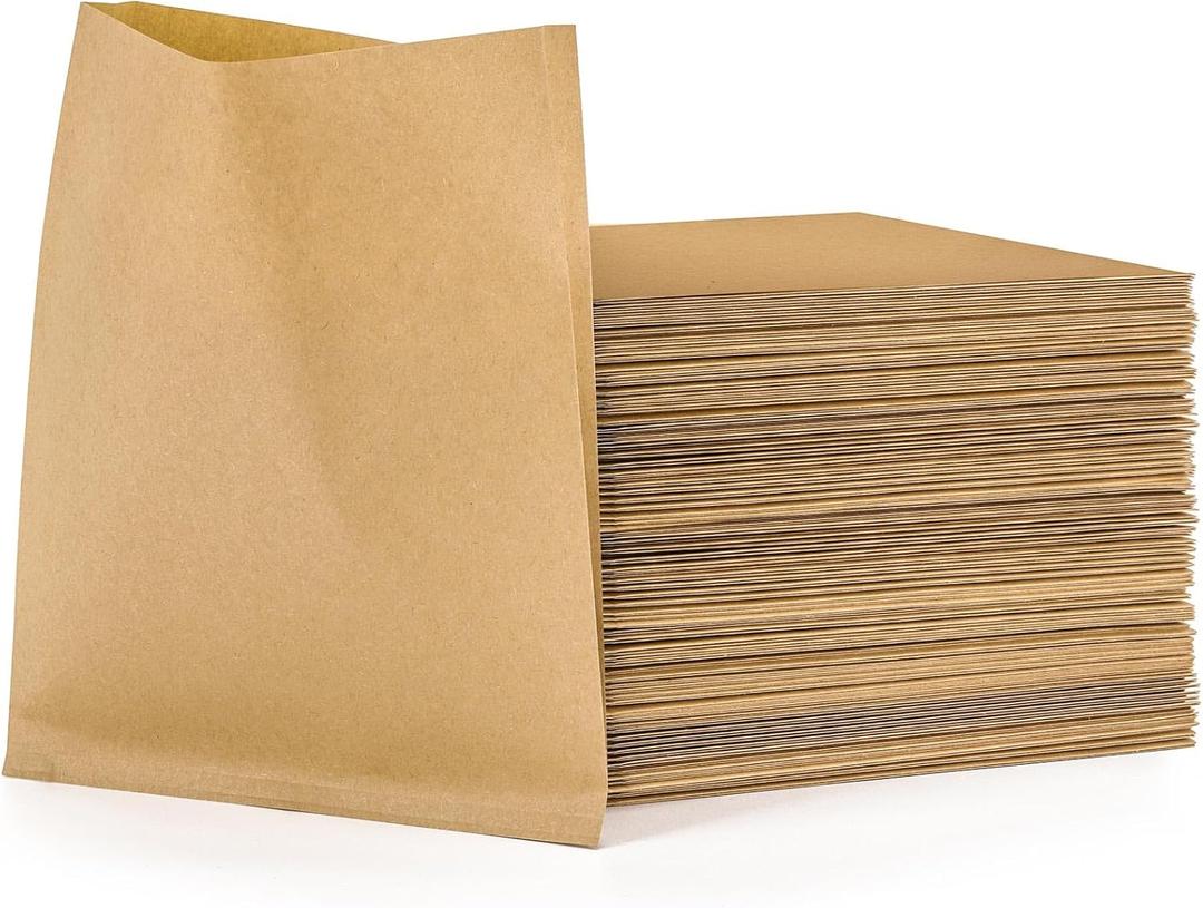 200 Pack Kraft Paper Sandwich & Cookie Bags, Greaseproof Pastry Bags for Snack, Treats, Bread, Baked Goods, Fries, Muffins (5.7x7 Inch)