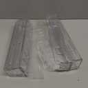 Nieifi Spice Rack Wall Mount, 4 Pack, Clear, Screw or Adhesive Installation, Spice Rack Organizer for Your Kitchen Cabinet or Pantry Door