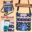 Disney Stitch Crossbody Bags for Women Teenagers Girls Purse Sling Shoulder Bag for Shopping Vacation Gifts for Her
