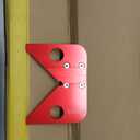 Aluminum Alloy Circle Center Finder, Center Scribe 45/90 Degree Right Angle Line Square Center Finder Measuring Tool, Woodworking Center Finder Ruler with Detachable Ruler, Red