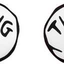 Thing 1 2 Small 2 Piece Iron On Patch Set Halloween Costume Accessories for Kids and Adults Standard