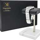 Watch Stand for Men Women Single, Watch Display Stand Holder, Single Watch Holder Watch Stand, Jewelry Stand, Black Marble Watch Stand Display for Watches, Bracelets, Watch Accessory (White)