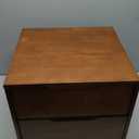 Wood Nightstand With Drawer Storage and 2 Drawers