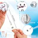 Geyoga 12 Pcs Dental Badge Reel Dental Hygiene Appreciation Gifts Tooth Shaped Badge Holder Retractable with ID Clip for Nurse Week Coworker Office Hygiene Hygienist School Student Friend Graduation