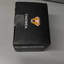 Tindbea Toilet Paper Holder with Phone Shelf + Towel Robe Hooks, Adhesive or Screw Wall Mounted Toilet Paper Roll Storage, Stainless Steel Bathroom Tissue Roll Holder (Matte Black) (Regular)